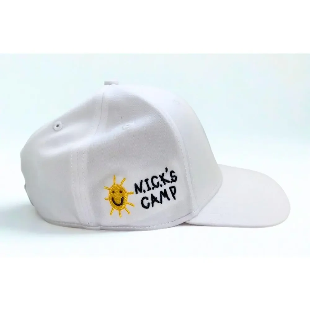 Black Clover Premium Clover 16 Flex Fit Hat White S/M Nick's Camp NWT Golf Cap